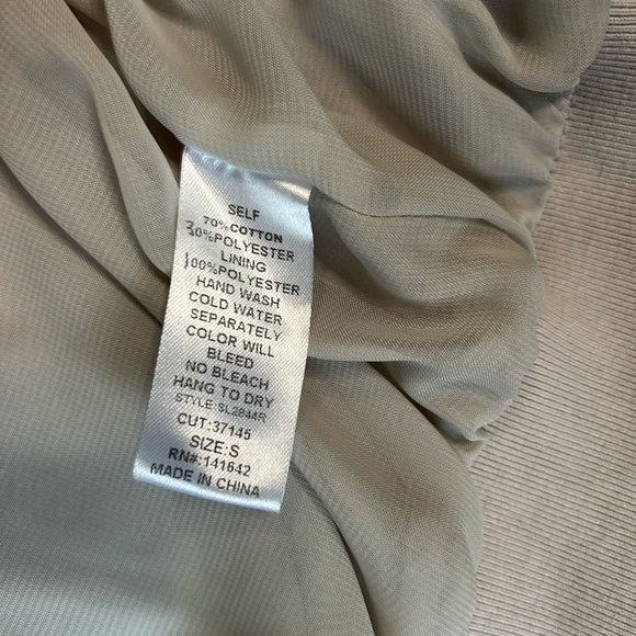 She + Sky lightweight silvery sheen fashion glam jacket size small - Picture 3 of 9